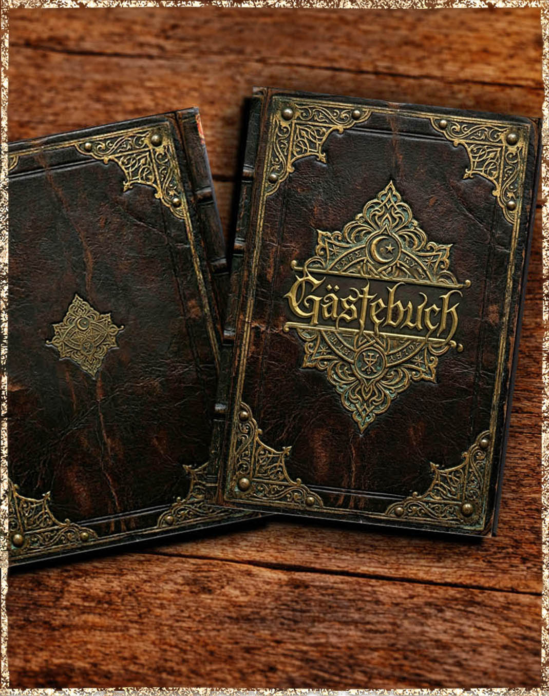 Gästebuch Hochzeit - Lederoptik rustikal Gästebuch Hochzeit - Lederoptik rustikal